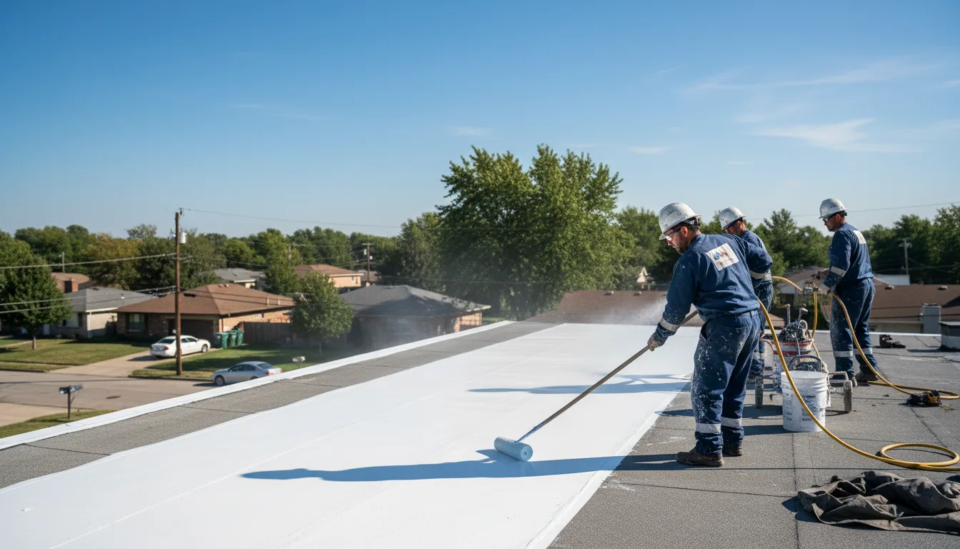 Commercial roof coating in Hampden, ND near me